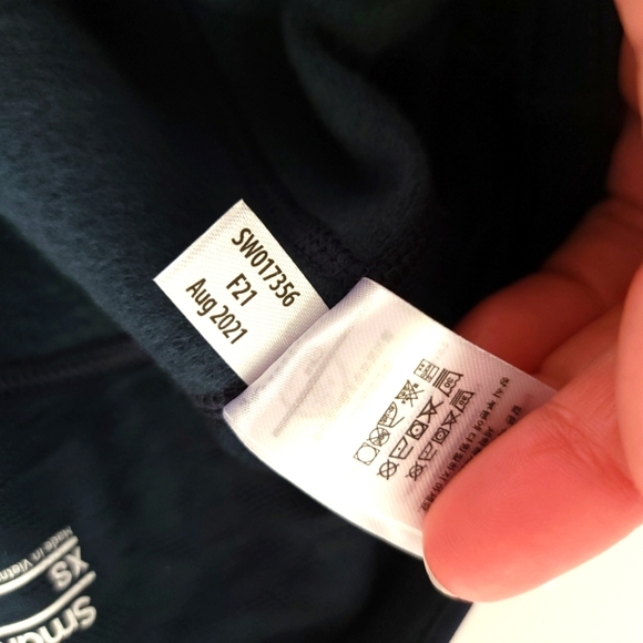 Smartwool Merino Leggings Yoga Pants Tights Sport Fleece Colorblock Navy Red XS - Picture 13 of 16